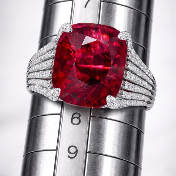 yellow sapphire wedding ring - Picture 2 of 5